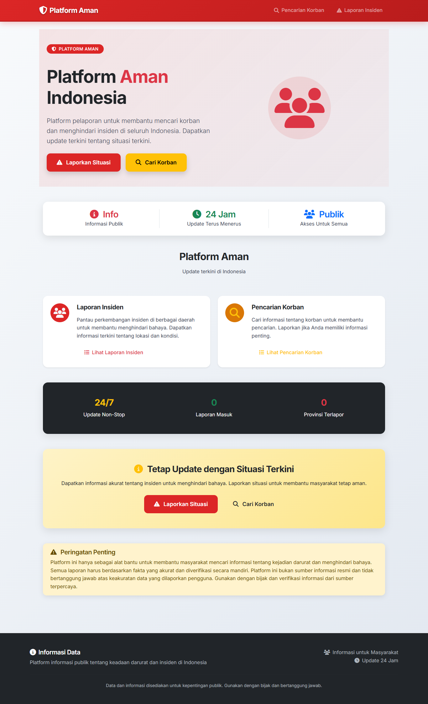 Web Lapor Darurat